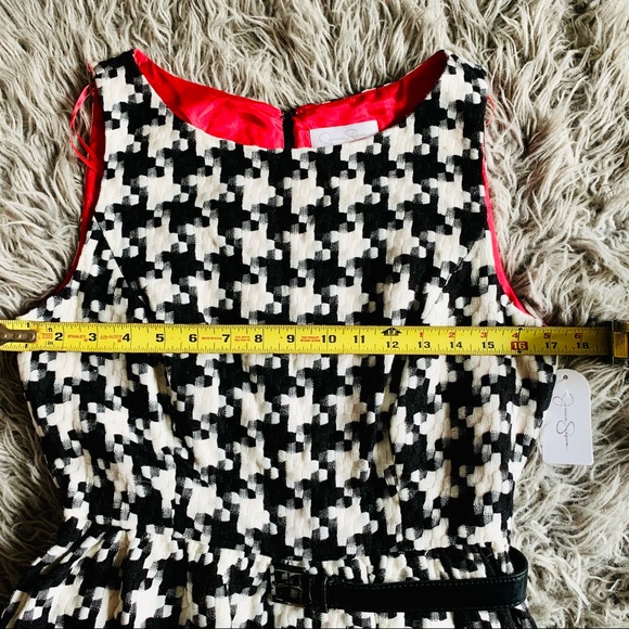 Sassy Jessica Simpson Houndstooth Dress NWT - Picture 7 of 9